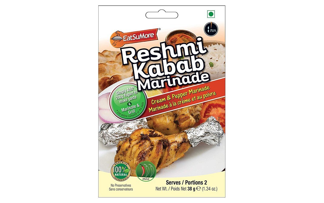 EatSuMore Reshmi Kabab Marinade    Pack  38 grams